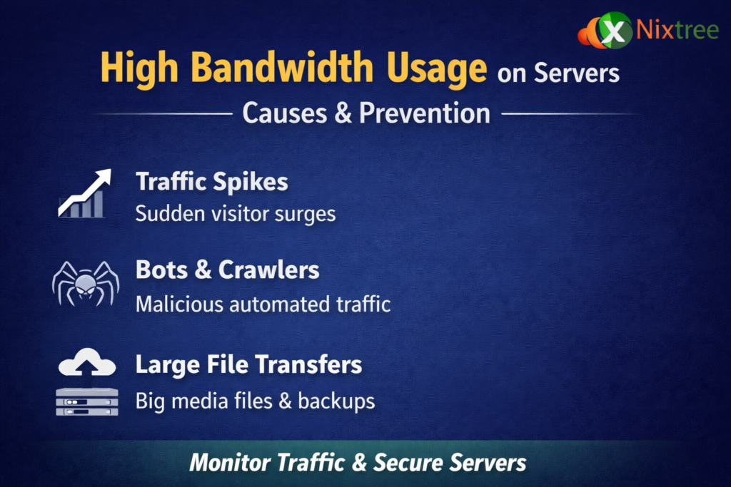 High Bandwidth Usage on Servers: Causes, Risks, and Prevention - NixTree